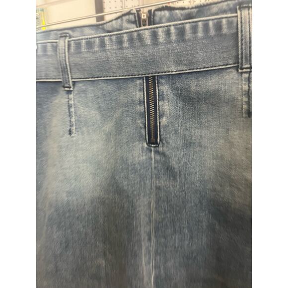 Rewash Vintage Reunion Denim Mini Skirt - Sz 1/25 - Med Wash - Picture 5 of 6